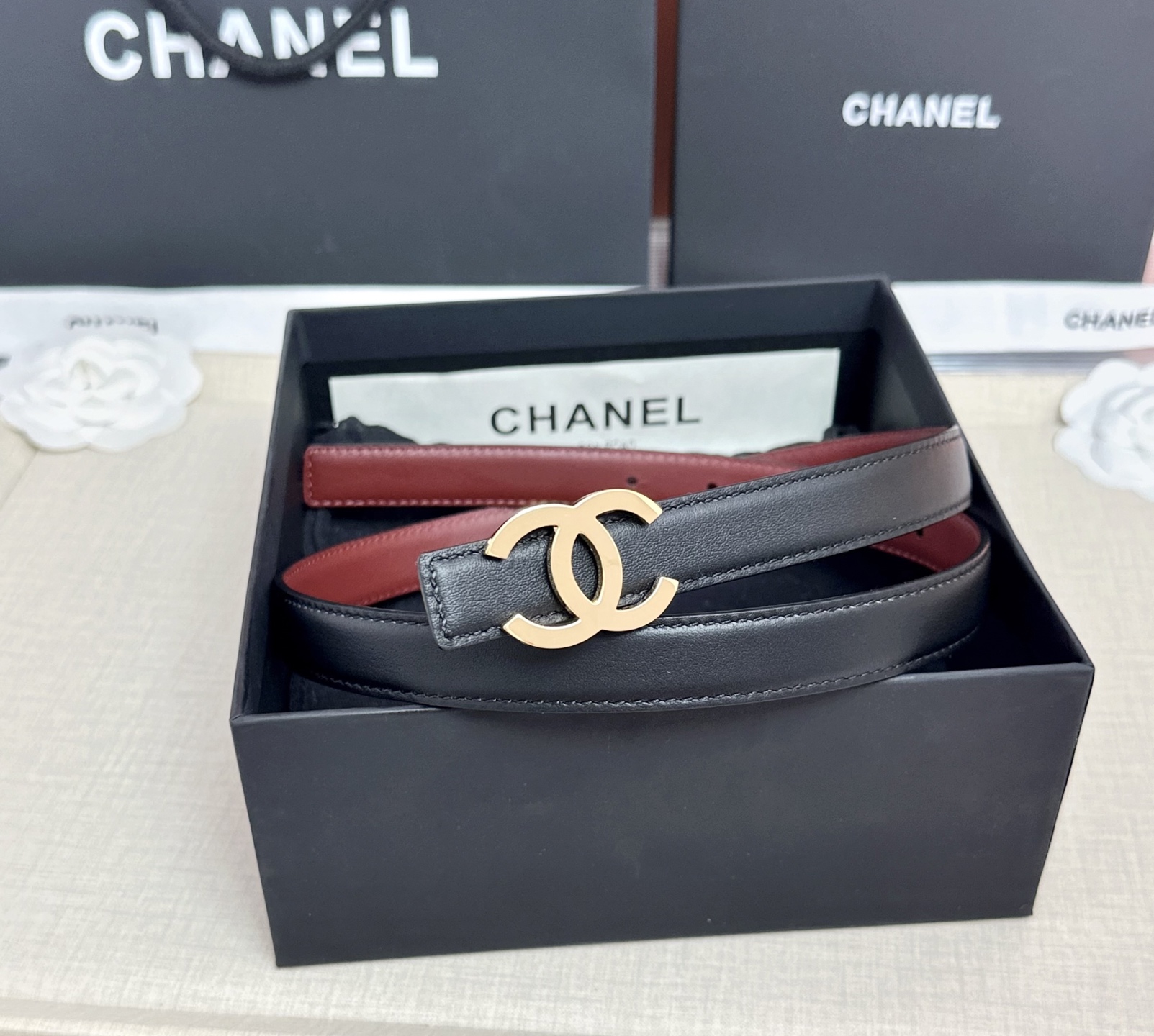 💥💥💥CHANEL2.0cm香奈儿腰带，头层牛皮，长度：75.80.85.90.95.100.欧，