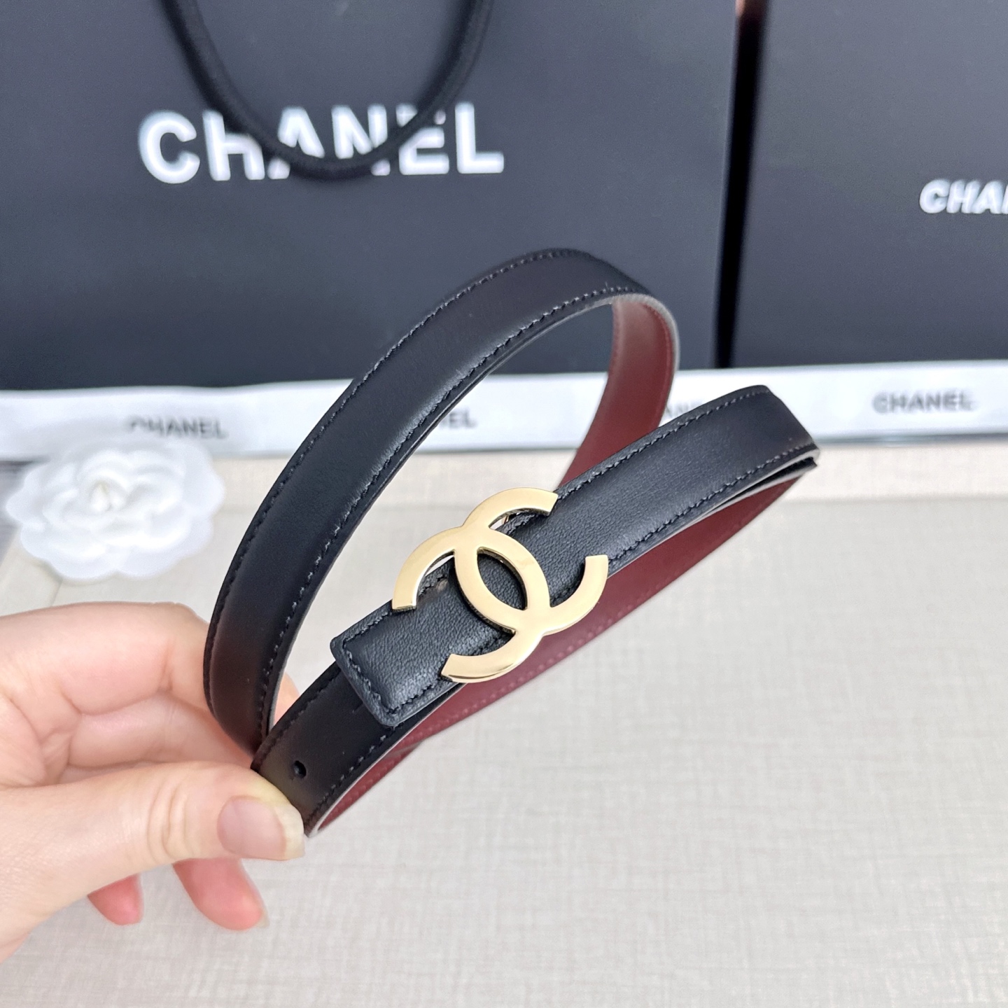 💥💥💥CHANEL2.0cm香奈儿腰带，头层牛皮，长度：75.80.85.90.95.100.欧，