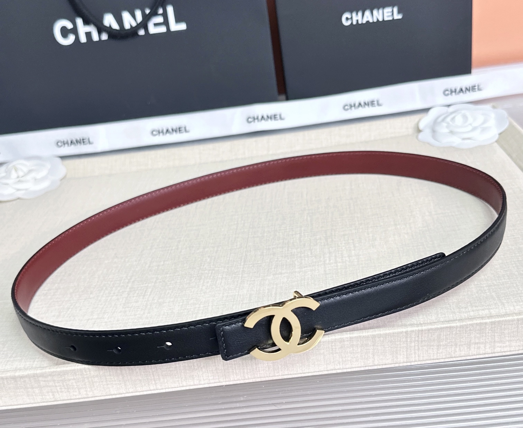 💥💥💥CHANEL2.0cm香奈儿腰带，头层牛皮，长度：75.80.85.90.95.100.欧，