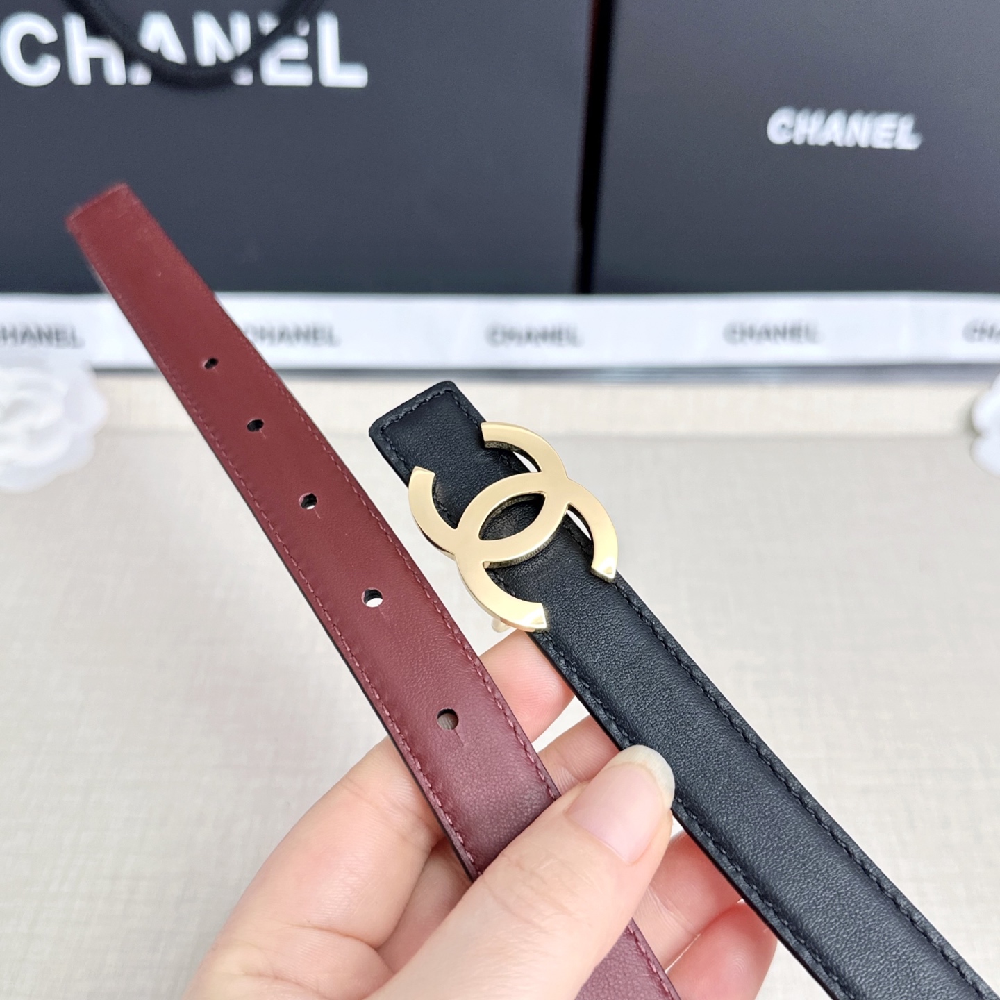 💥💥💥CHANEL2.0cm香奈儿腰带，头层牛皮，长度：75.80.85.90.95.100.欧，