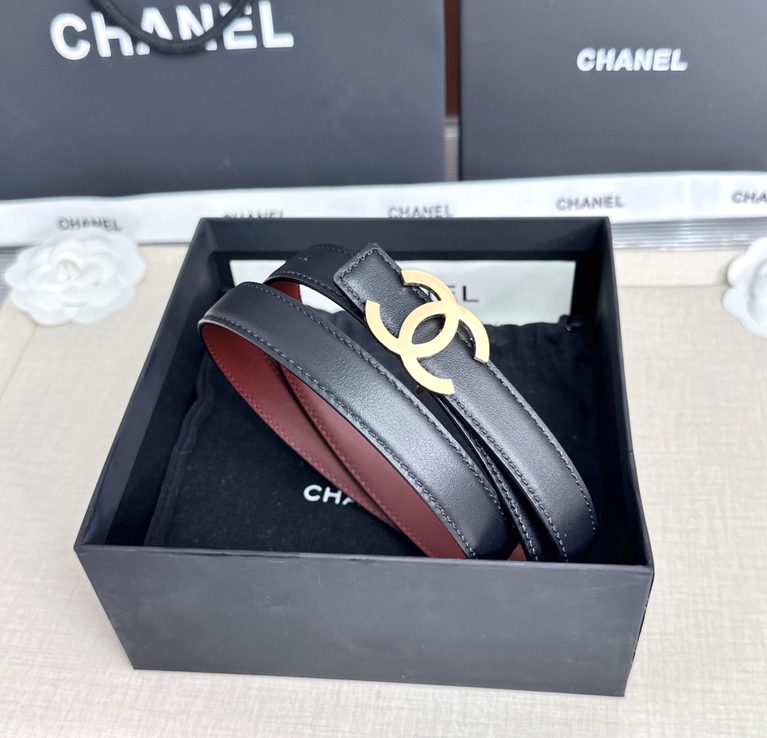 💥💥💥CHANEL2.0cm香奈儿腰带，头层牛皮，长度：75.80.85.90.95.100.欧，