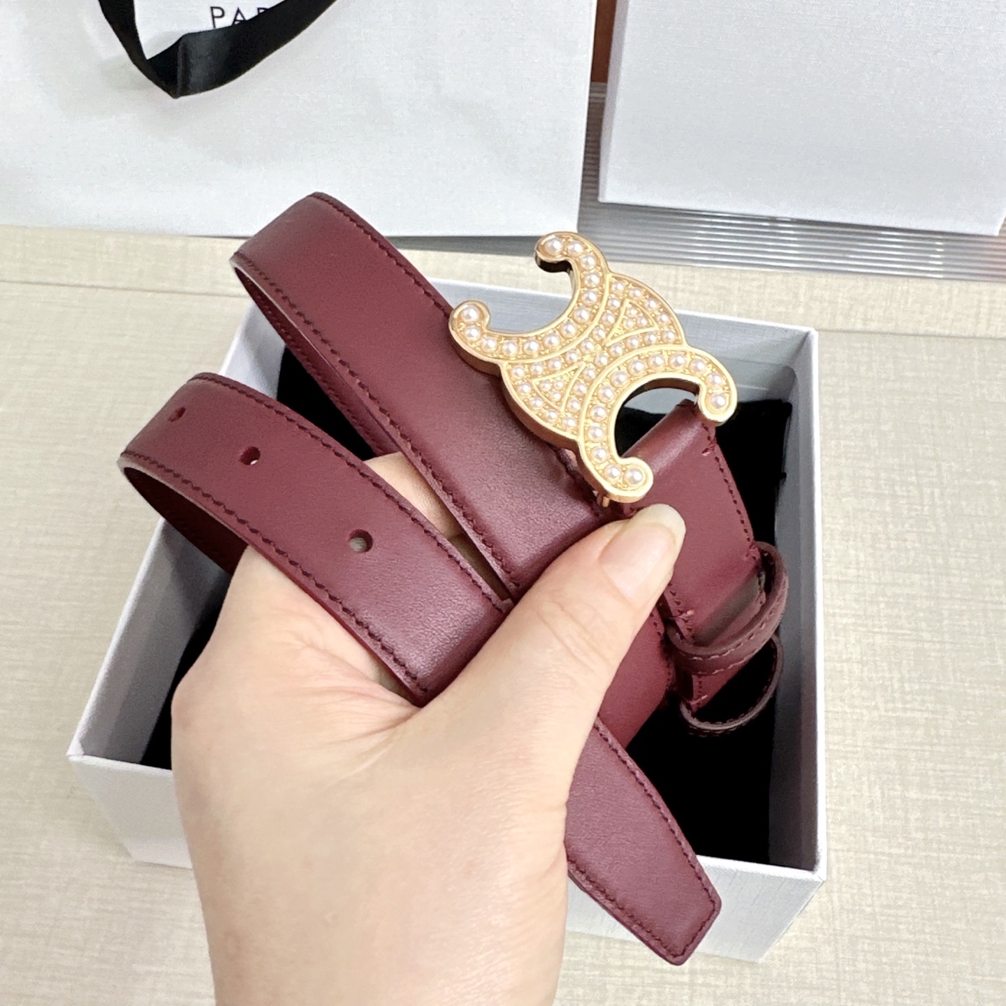💥💥💥2.5cm赛琳腰带，头层牛皮，长度：75.80.85.90.95.100.105.110欧，铜扣