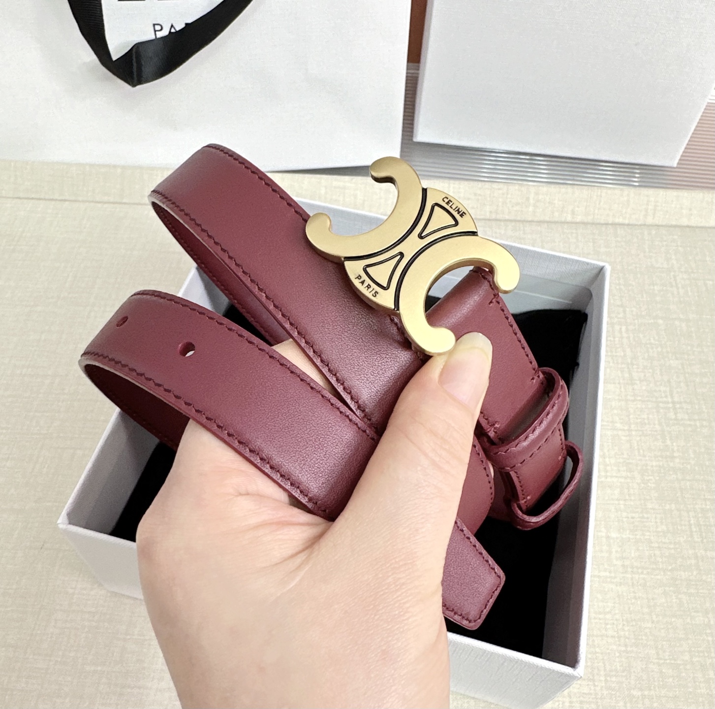💥💥💥2.5cm赛琳腰带，头层牛皮，长度：75.80.85.90.95.100.105.110欧，铜扣