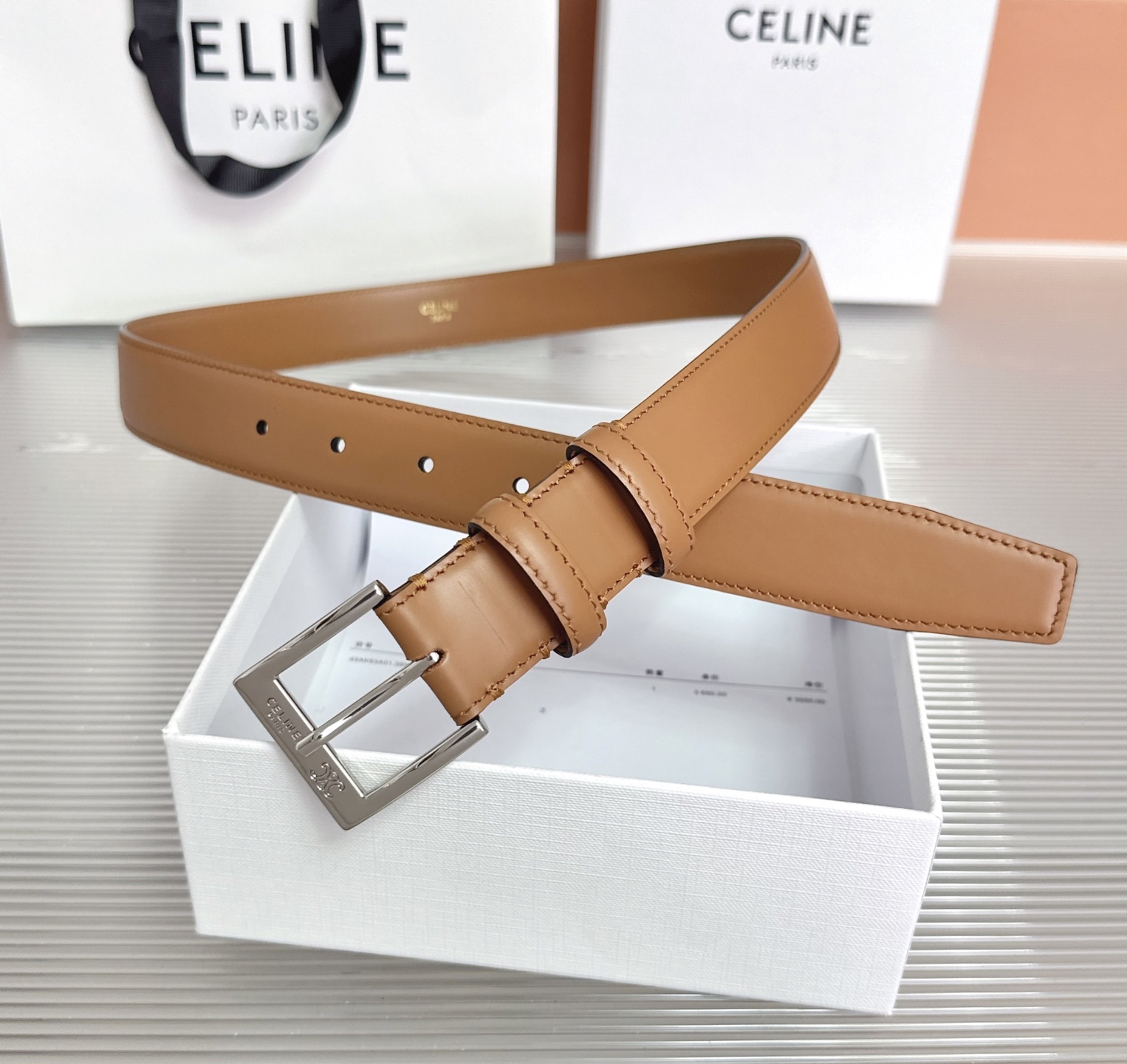 💥💥💥3.0cm赛琳CELINE腰带，双面头层牛皮，长度：75.80.85.90.95.100.105欧