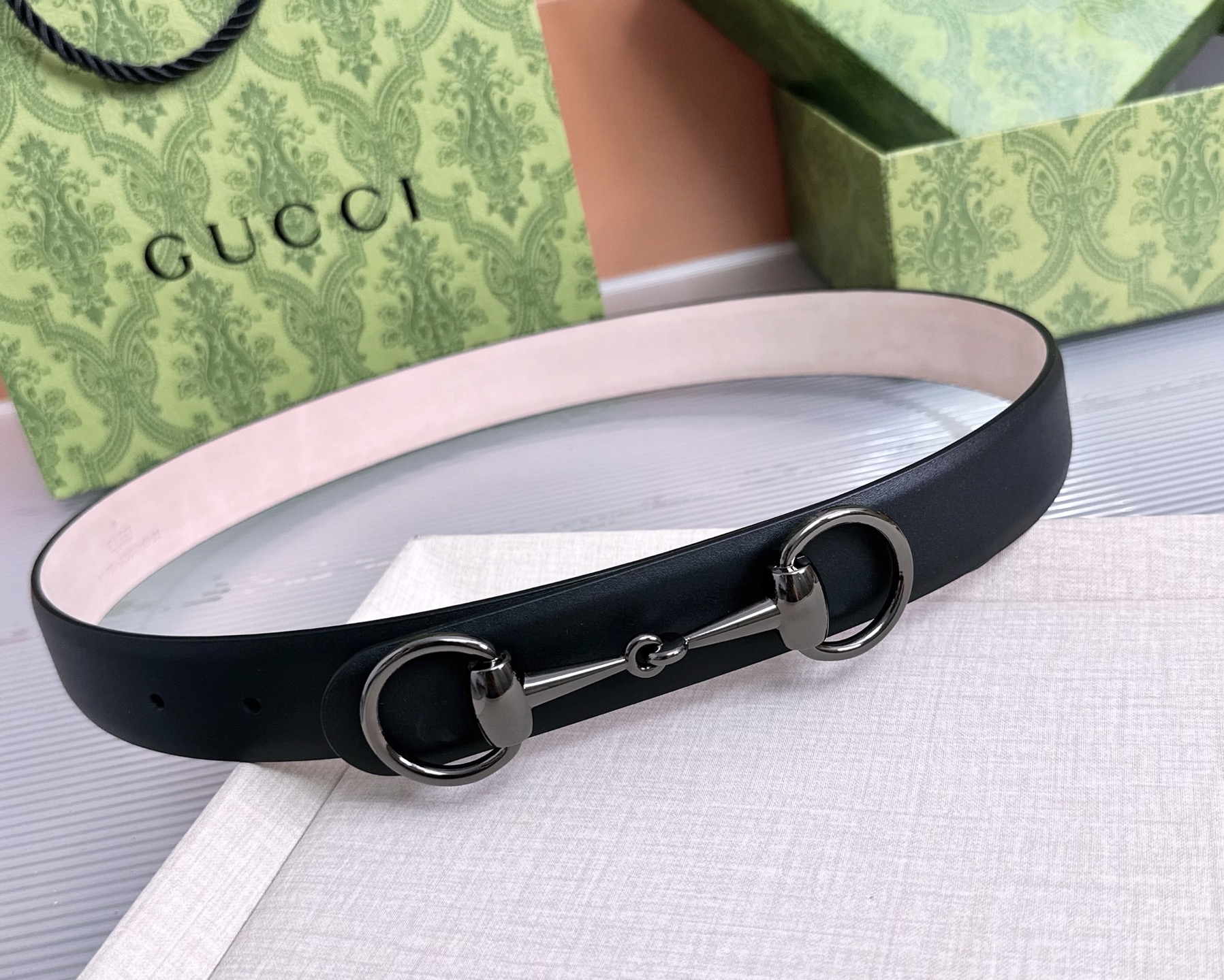 💥💥💥GUCCI 3.0cm古奇腰带，头层牛皮，长度：75.80.85.90.95.100.105.110欧，铜五金扣，