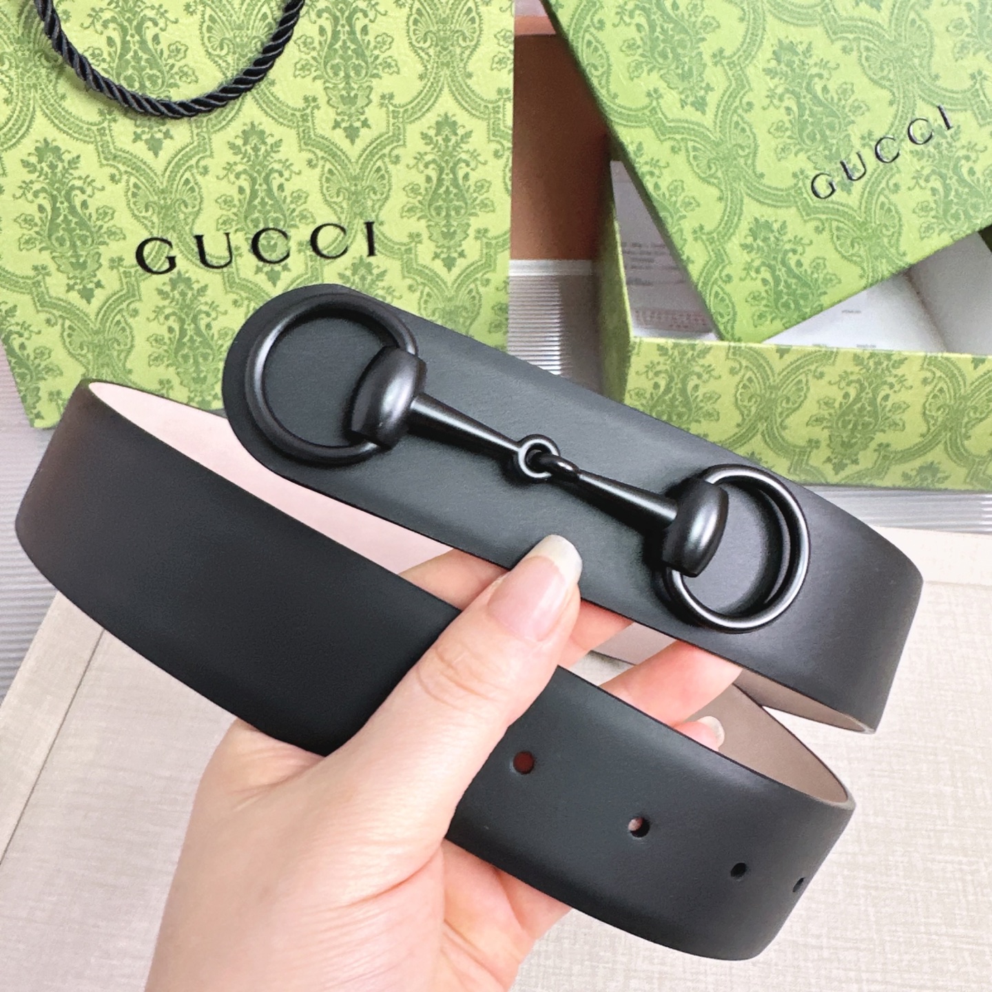 💥💥💥GUCCI 4.0cm古奇腰带，头层牛皮，长度：75.80.85.90.95.100.105.110欧，铜五金扣，