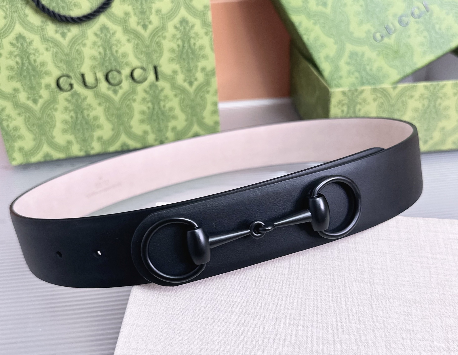 💥💥💥GUCCI 4.0cm古奇腰带，头层牛皮，长度：75.80.85.90.95.100.105.110欧，铜五金扣，