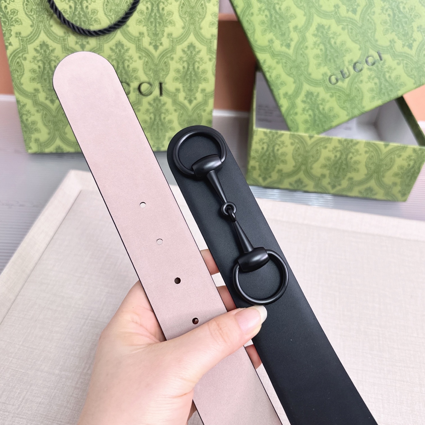 💥💥💥GUCCI 4.0cm古奇腰带，头层牛皮，长度：75.80.85.90.95.100.105.110欧，铜五金扣，