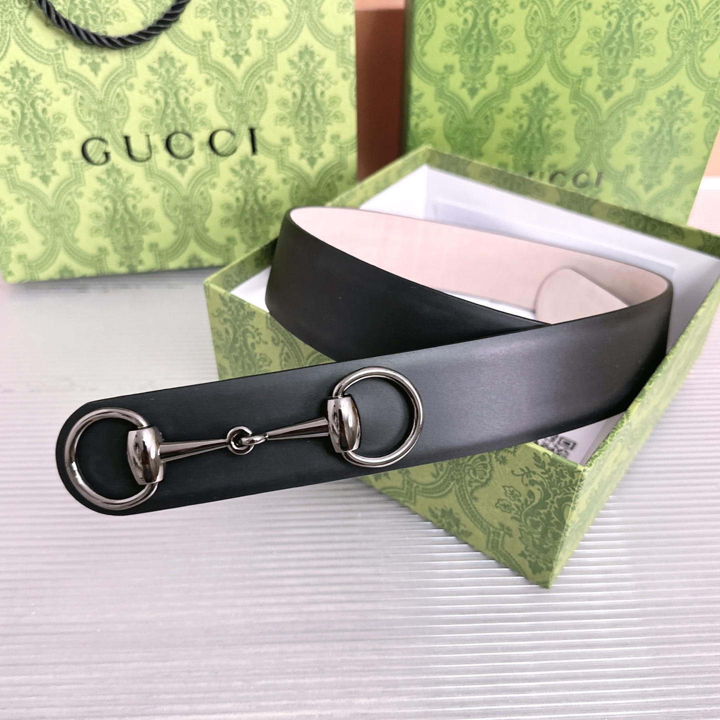 💥💥💥GUCCI 4.0cm古奇腰带，头层牛皮，长度：75.80.85.90.95.100.105.110欧，铜五金扣，
