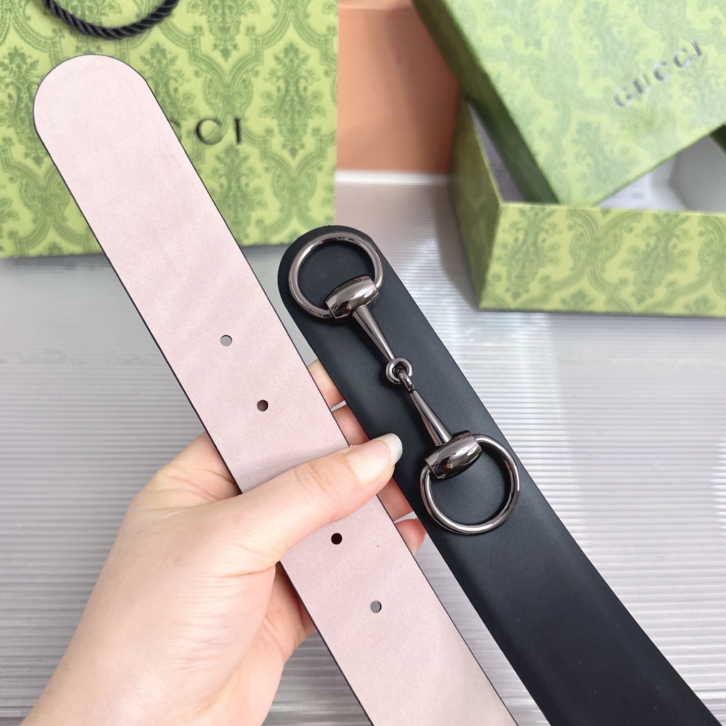💥💥💥GUCCI 4.0cm古奇腰带，头层牛皮，长度：75.80.85.90.95.100.105.110欧，铜五金扣，