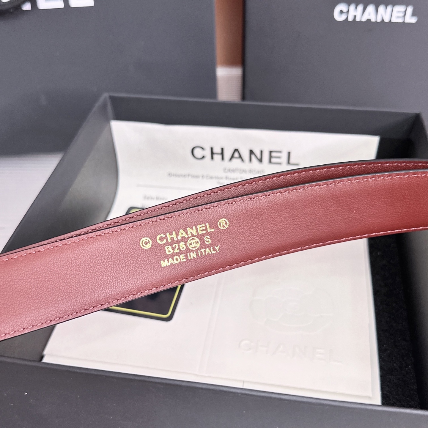 💥💥💥3.0cm香奈儿CHANEL腰带，双面头层牛皮，长度:均码:可自行调节，转动铜五金扣开模定制💥💥💥