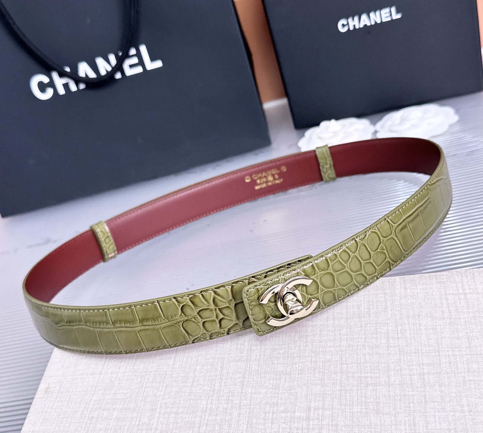 💥💥💥3.0cm香奈儿CHANEL腰带,双面头层牛皮,长度:均码:可自行调节,转动铜五金扣开模定制💥💥💥 💥💥💥3.0cm香奈儿CHANEL腰带,双面头层牛皮,长度:均码:可自行调节,转动铜五金扣开模定制💥💥💥