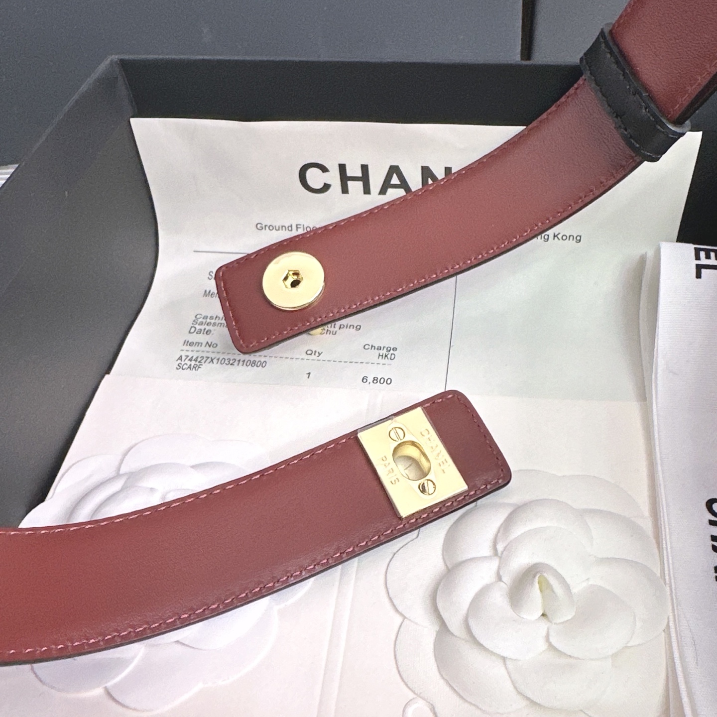 💥💥💥3.0cm香奈儿CHANEL腰带，双面头层牛皮，长度:均码:可自行调节，转动铜五金扣开模定制💥💥💥