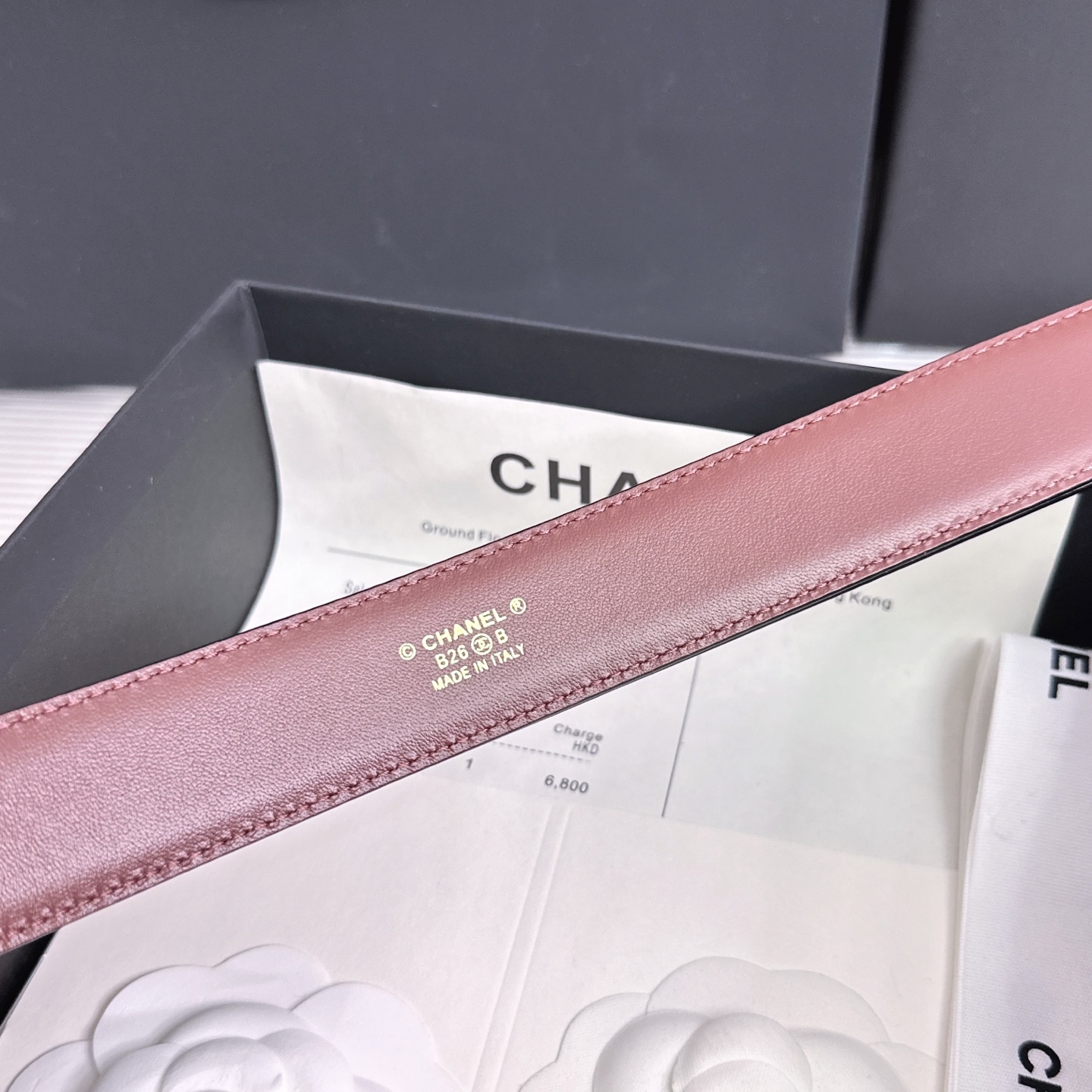 💥💥💥3.0cm香奈儿CHANEL腰带，双面头层牛皮，长度:均码:可自行调节，转动铜五金扣开模定制💥💥💥
