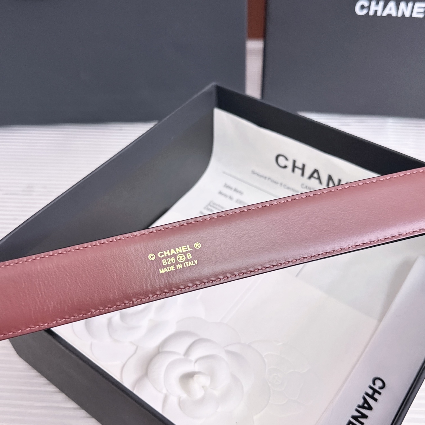 💥💥💥3.0cm香奈儿CHANEL腰带，双面头层牛皮，长度:均码:可自行调节，转动铜五金扣开模定制💥💥💥