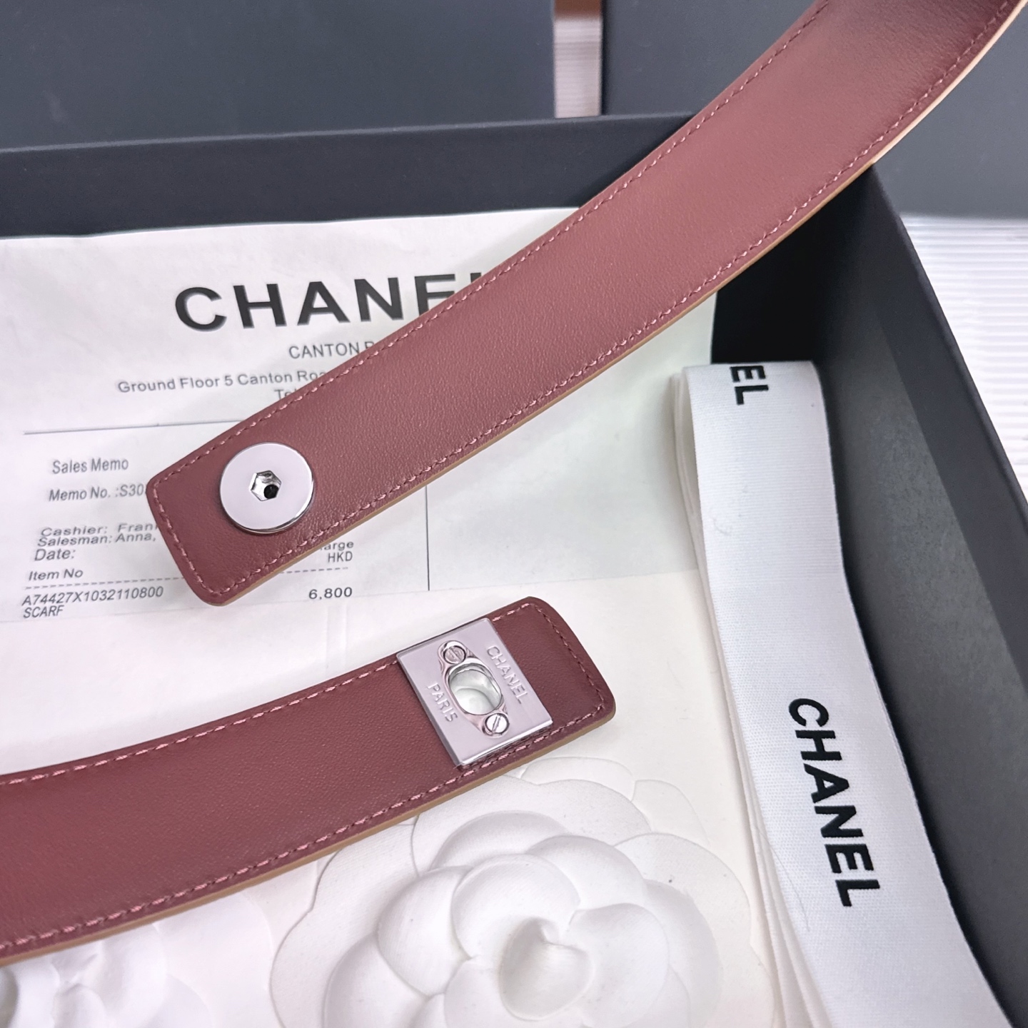 💥💥💥3.0cm香奈儿CHANEL腰带，双面头层牛皮，长度:均码:可自行调节，转动铜五金扣开模定制💥💥💥
