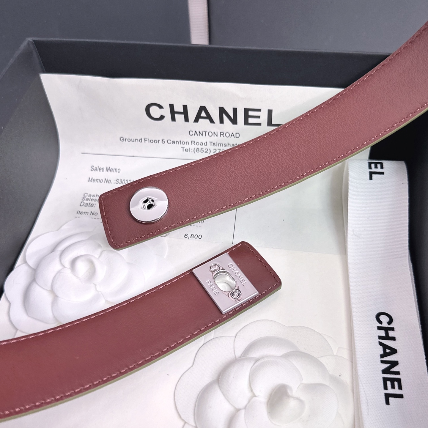 💥💥💥3.0cm香奈儿CHANEL腰带，双面头层牛皮，长度:均码:可自行调节，转动铜五金扣开模定制💥💥💥