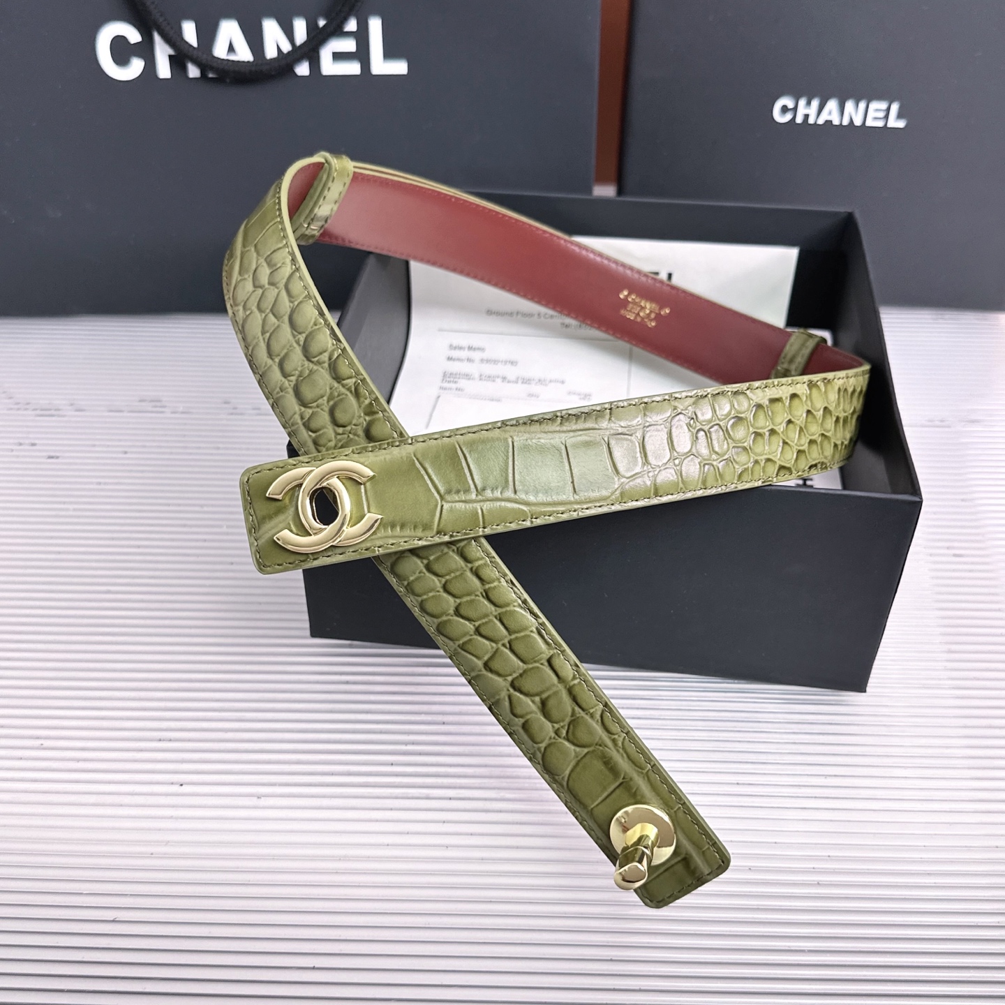💥💥💥3.0cm香奈儿CHANEL腰带，双面头层牛皮，长度:均码:可自行调节，转动铜五金扣开模定制💥💥💥
