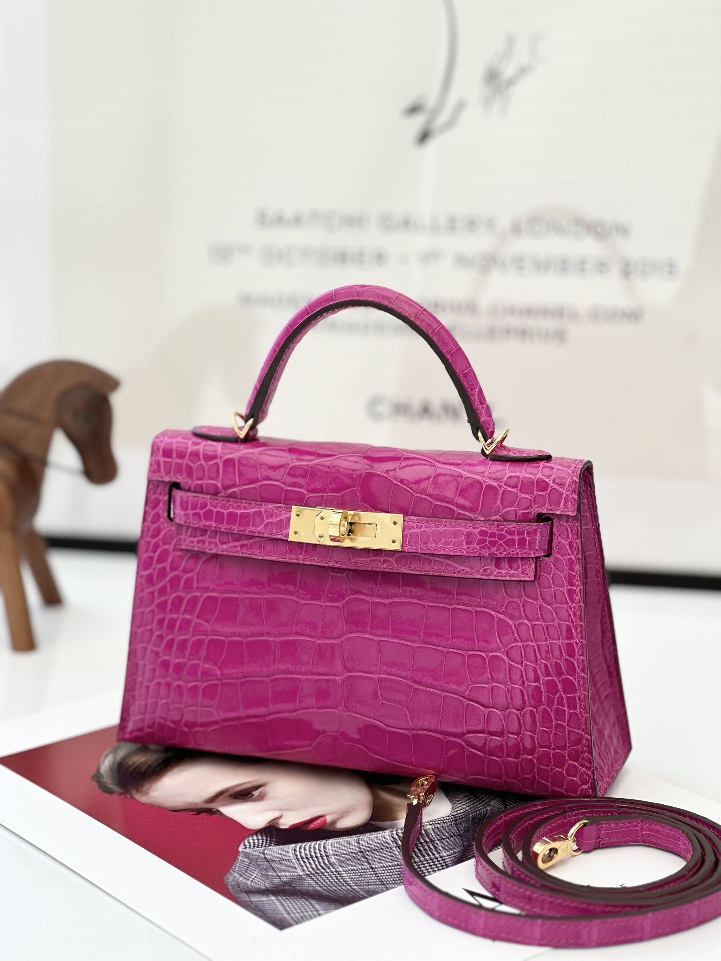 Hermes Kelly Bolsas Sacos de corpo cruzado & Ombro Roxo Mini