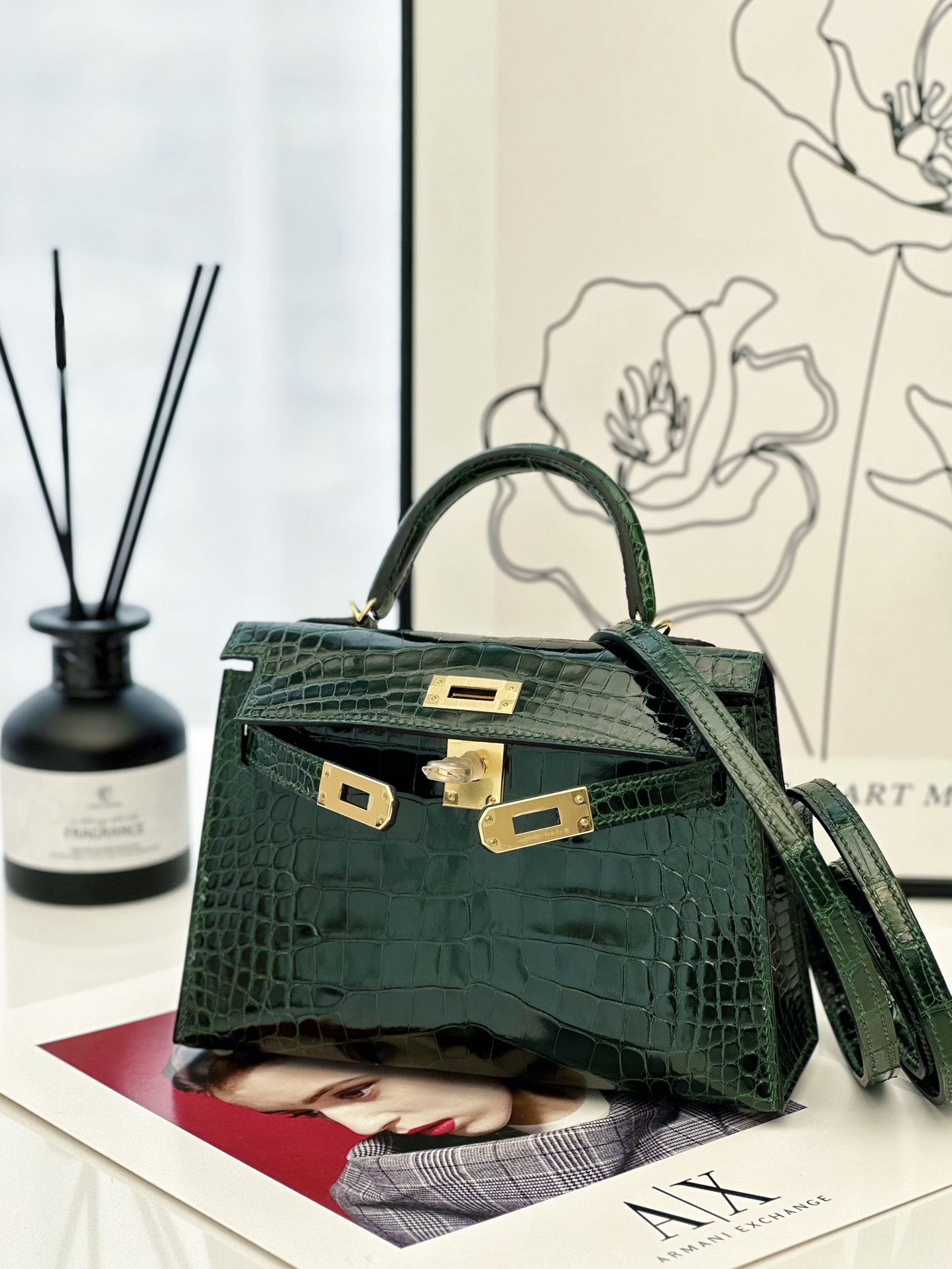 Hermes Kelly Nocautear
 Bolsas Sacos de corpo cruzado & Ombro Novo 2024
 Verde Mini