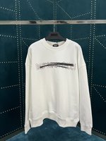 Balenciaga Clothing Sweatshirts Black Doodle White Unisex Long Sleeve