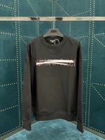 Balenciaga Online
 Clothing Sweatshirts Black Doodle White Unisex Long Sleeve