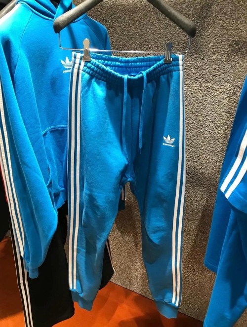 Adidas x Balenciaga Women's Blue Tracksuit Bottoms Classic Sweatpants 1 Adidas x Balenciaga Women's Blue Tracksuit Bottoms Classic Sweatpants