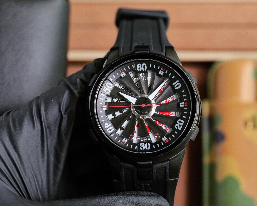 2023 Titanium Turbo Leaves Wristwatch: Stunning Design, Automatic Machine Core, 44x13mm Size - 图片 9