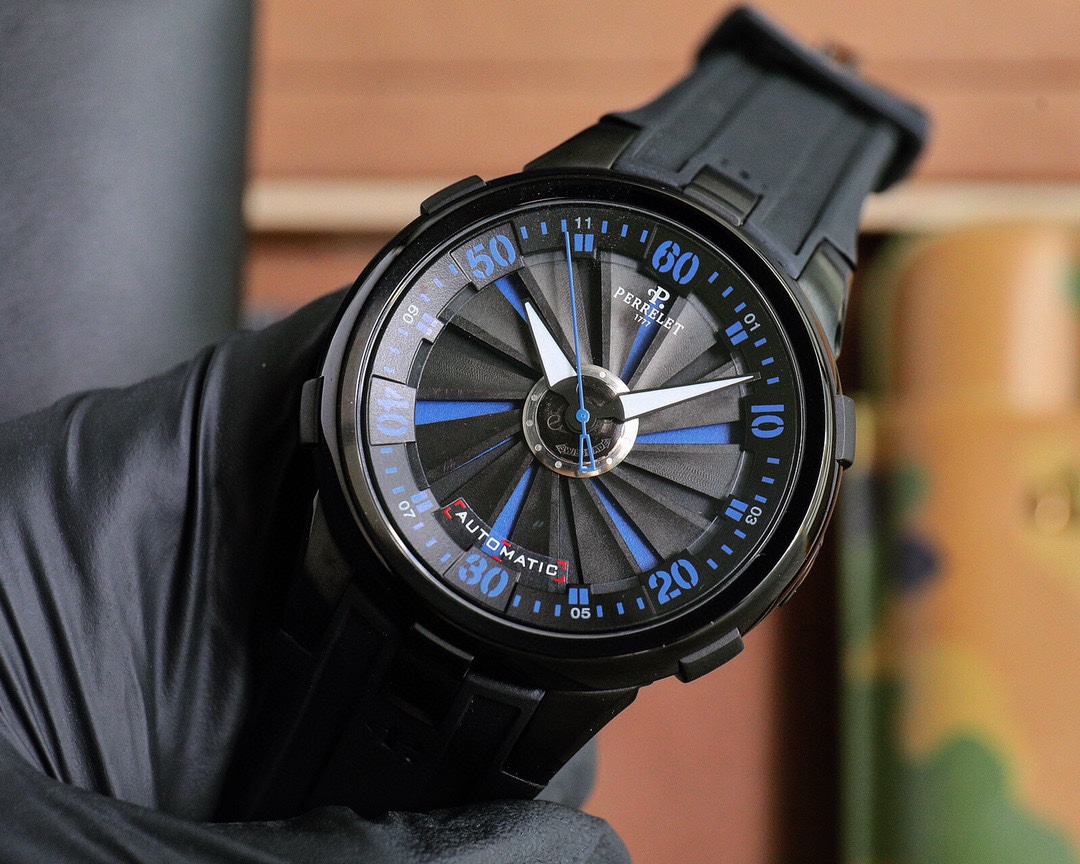 2023 Titanium Turbo Leaves Wristwatch: Stunning Design, Automatic Machine Core, 44x13mm Size - 图片 2