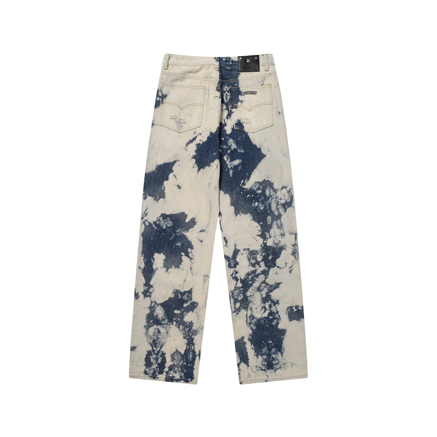 Chrome Hearts Jeans - Cross Patches, Distressed Denim, Custom Twill, Vintage Wash 2 a1710903232786 0708