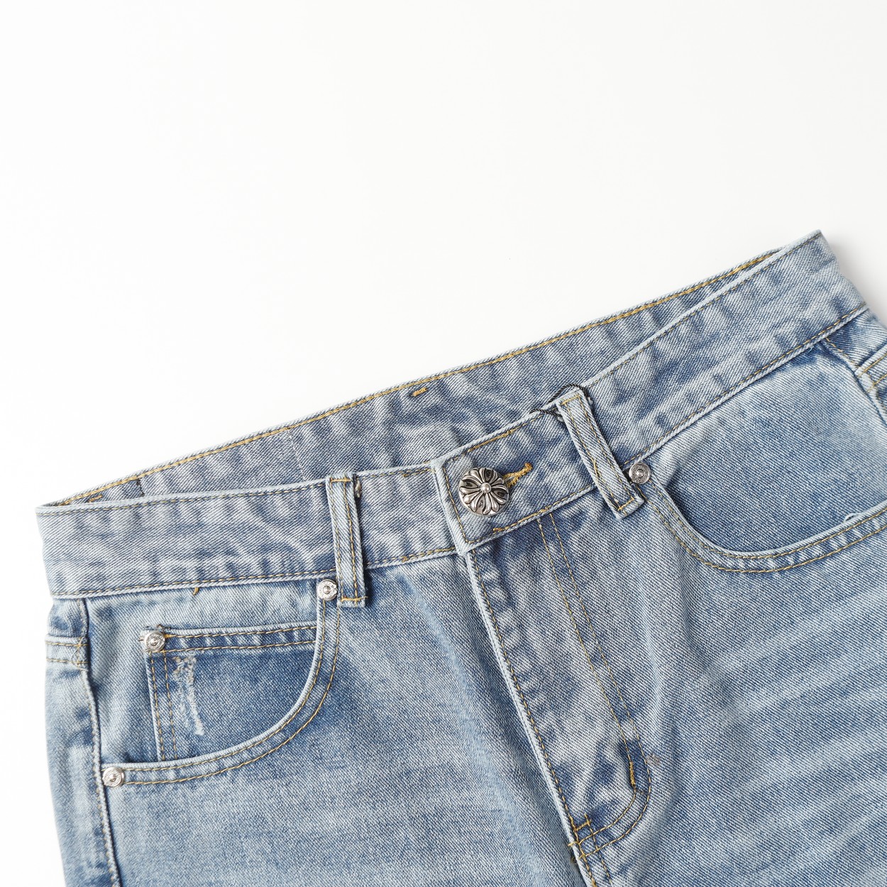 Chrome Hearts Jeans: Cross Patchwork, Washed Denim, and Comfort Fit 5 a1712934607091 5222