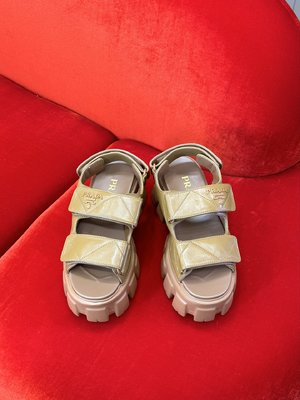 Prada Shoes Sandals AAAA Customize
 Lambskin Sheepskin Spring/Summer Collection