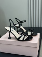 MiuMiu New
 Shoes High Heel Pumps Sandals Cowhide Patent Leather Sheepskin Spring/Summer Collection