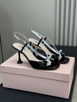 MiuMiu Shoes High Heel Pumps Sandals Cowhide Patent Leather Sheepskin Spring/Summer Collection
