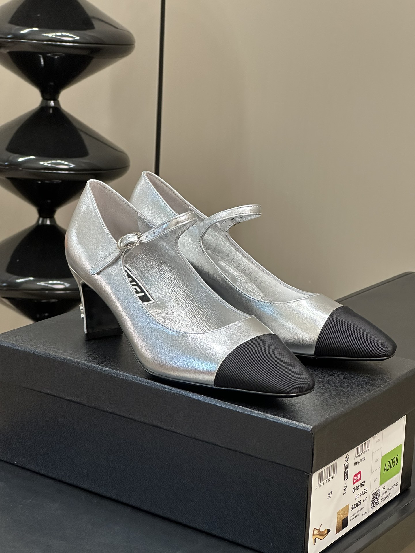 cheap online Best Designer
 Chanel Shoes High Heel Pumps Silver Cowhide Lambskin Sheepskin Spring/Summer Collection