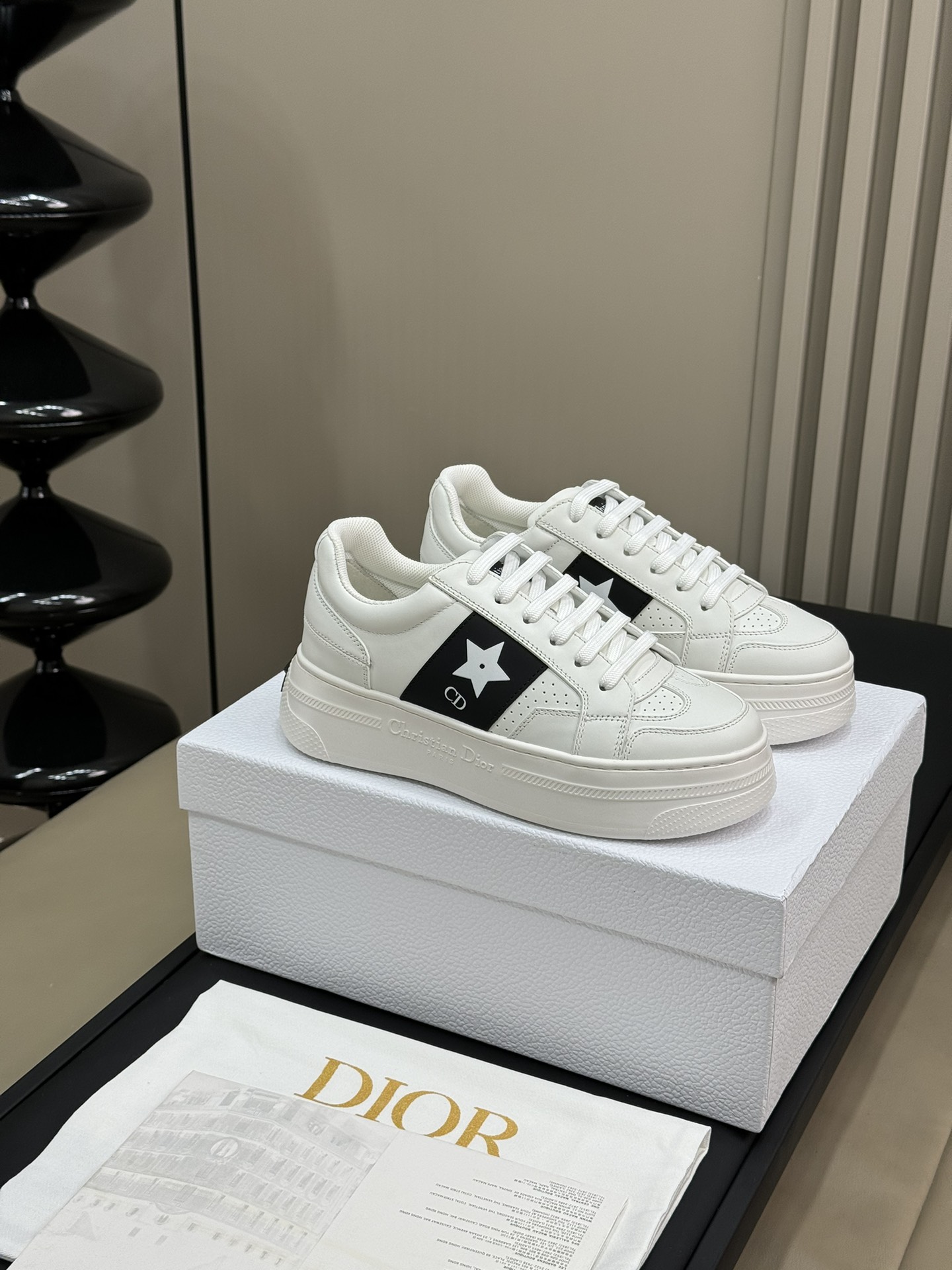 Dior Skateboard Shoes Black White Summer Collection