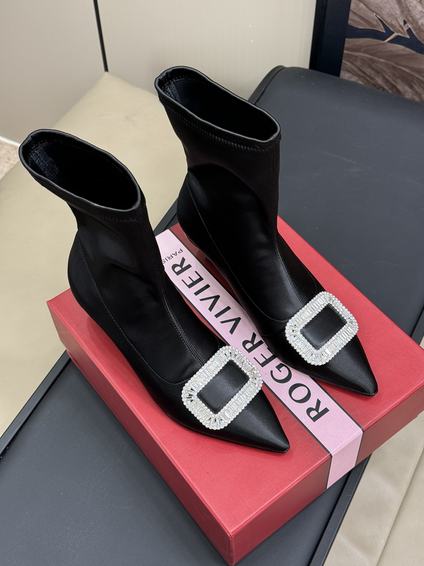 Roger Vivier Haute Couture Classic Luxury Leather Shoe Loafer Shoes Ref 3