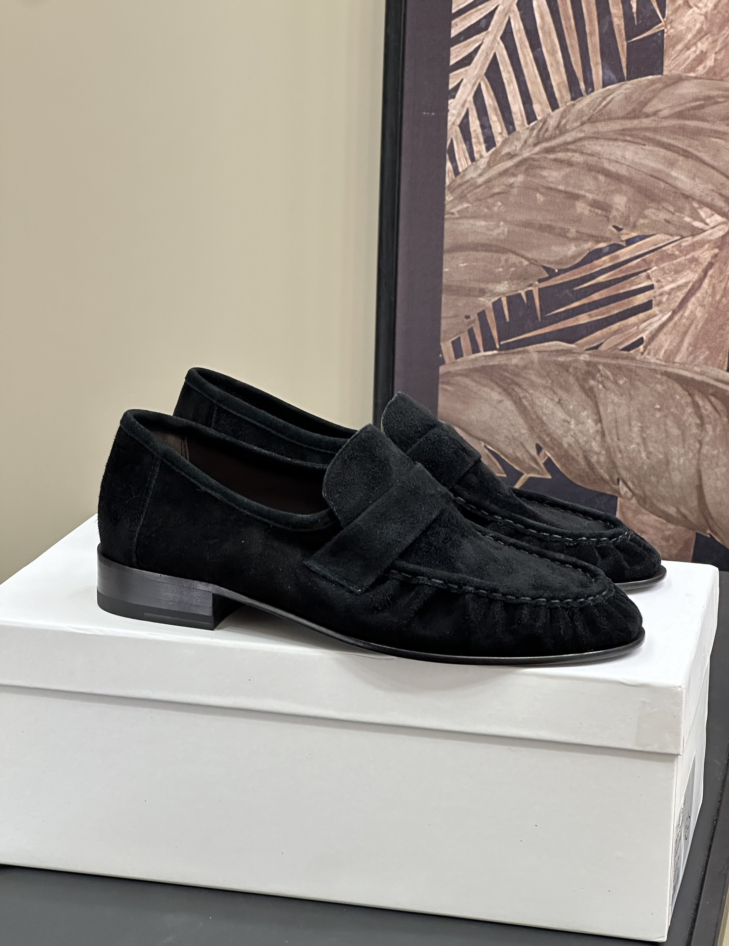 The Row Shoes Loafers Chamois Cowhide Fall/Winter Collection Vintage