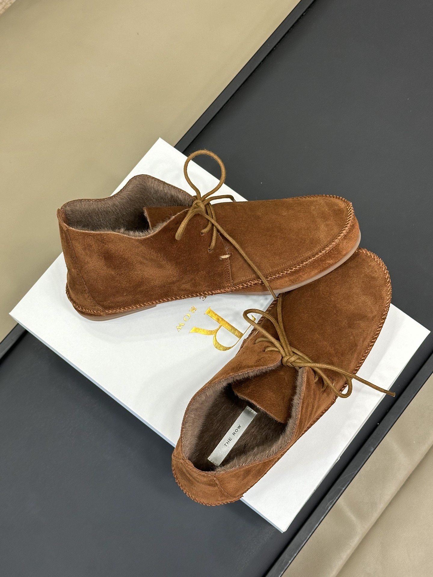 The Row Shoe Collection crafted with premium materials and signature 3