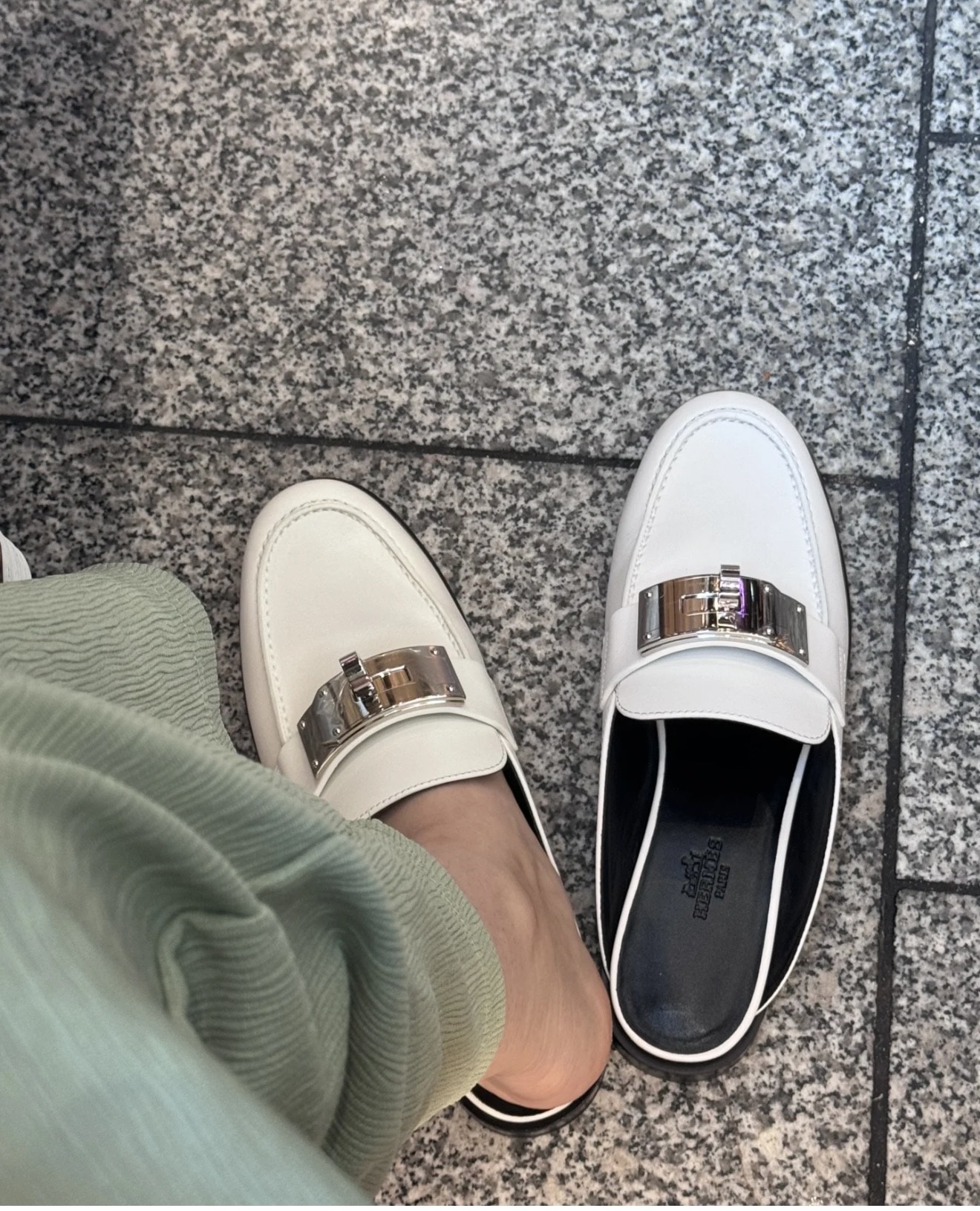 NO:264909,Demonstration I feel like white, loafers, loafers19860909示范 感觉都喜欢白色的,乐福鞋半拖,loafers,Women's Shoes