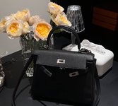 Hermes Kelly Handbags Crossbody & Shoulder Bags Black