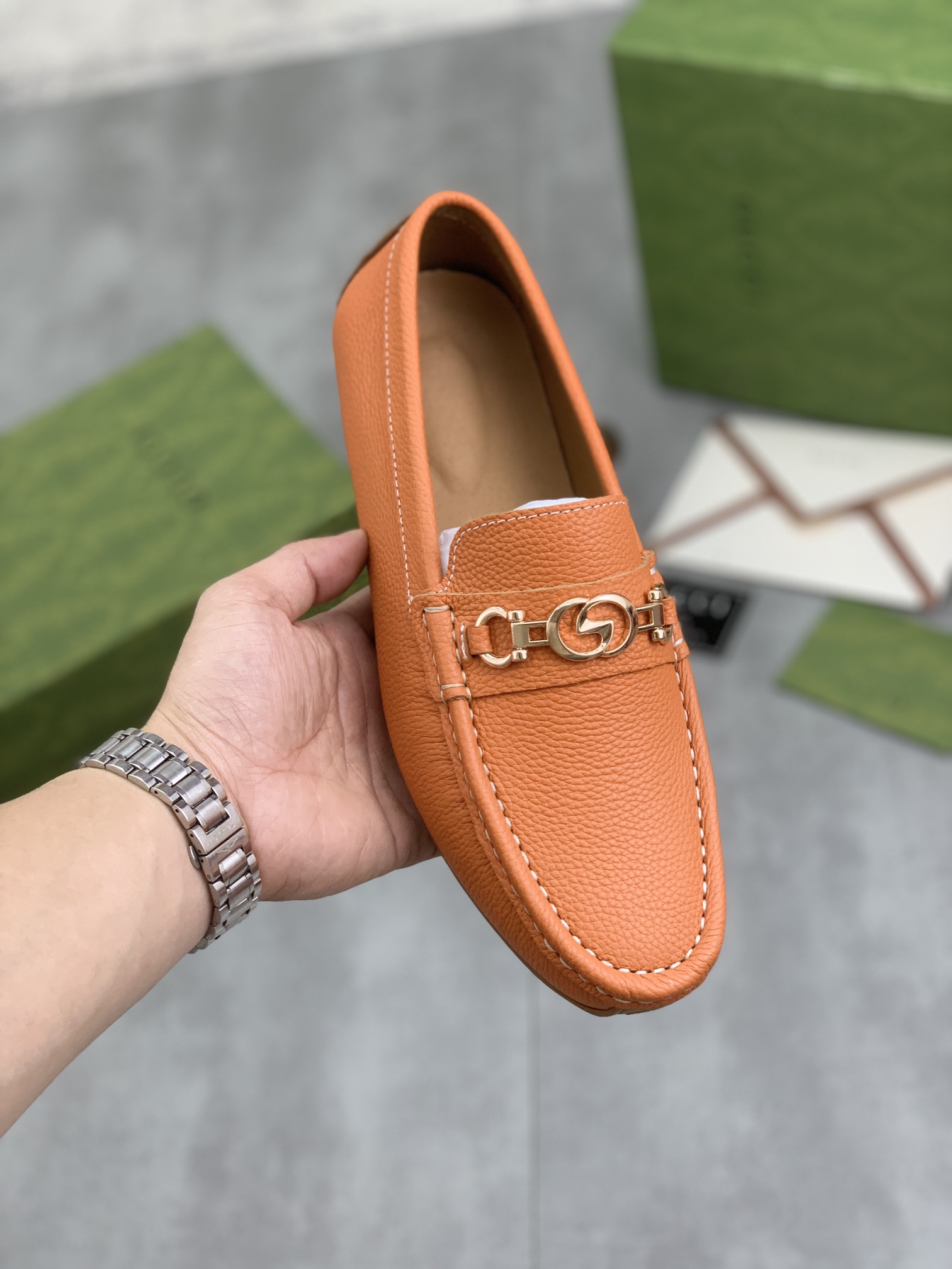 Precio de fábrica[precio real]🆘[GUCCI] Nuevos zapatos tipo gorro clásicos; pedido original de Hong Kong, calidad super…