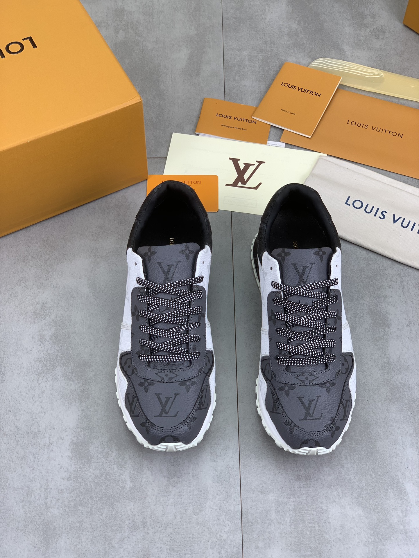 Louis Vuitton Men's Run Away Pulse Sneaker in Monogram Leather 3 i1718815054 4539 0