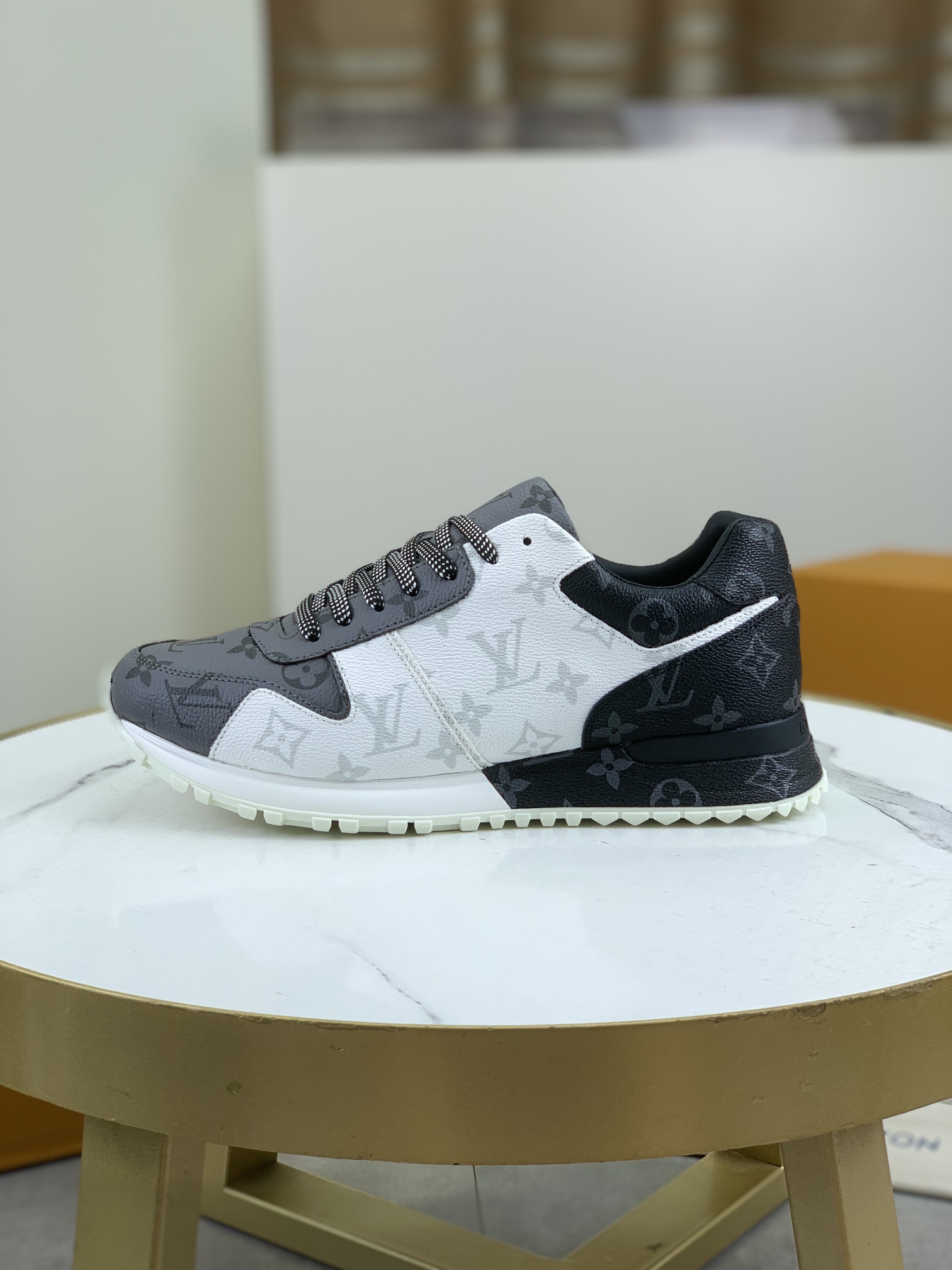 Louis Vuitton Men's Run Away Pulse Sneaker in Monogram Leather