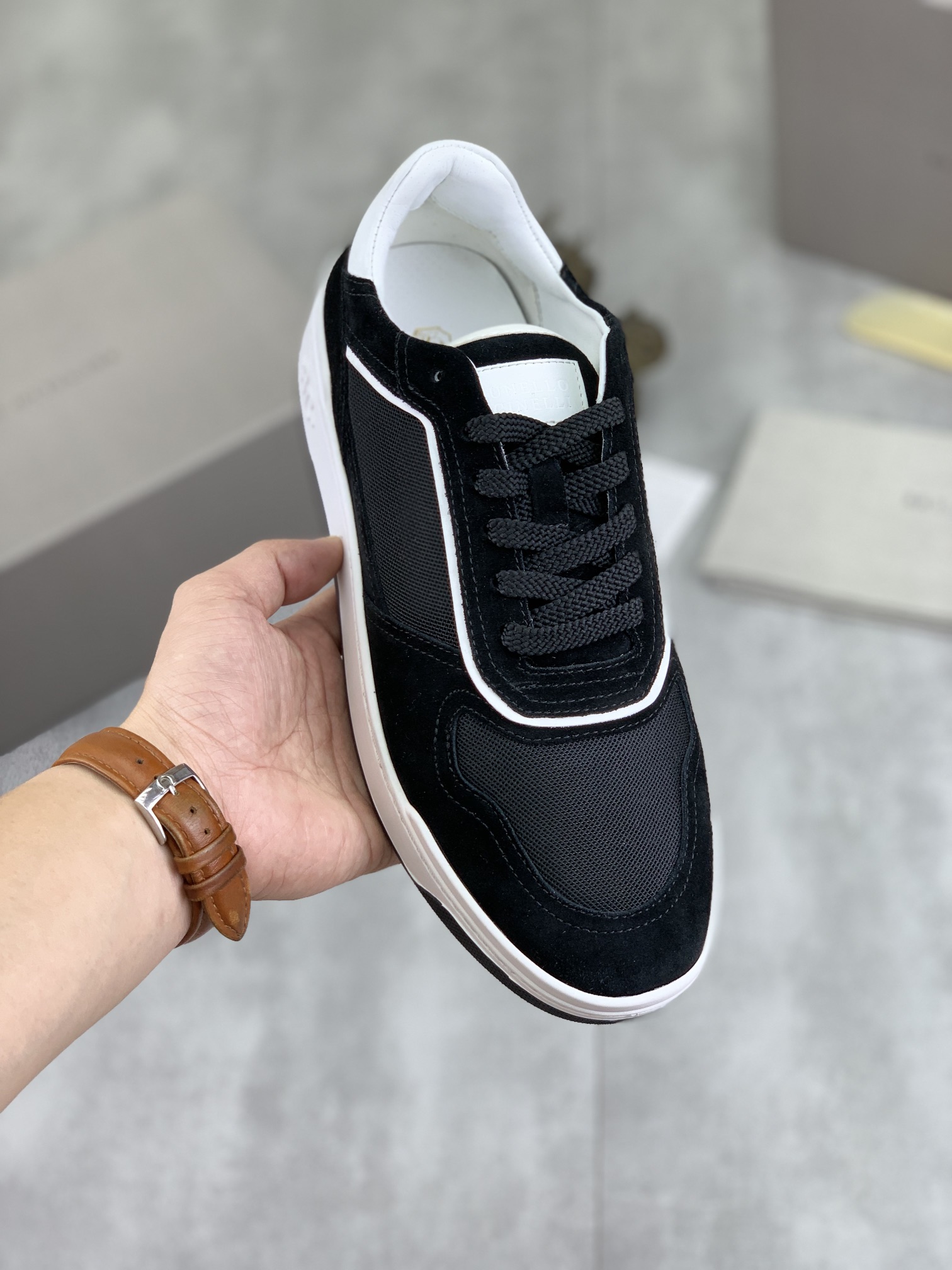 Precio de fábrica P280 Precio real Versión alta BC Nuevas zapatillas de caña baja Brunello Cucinell*