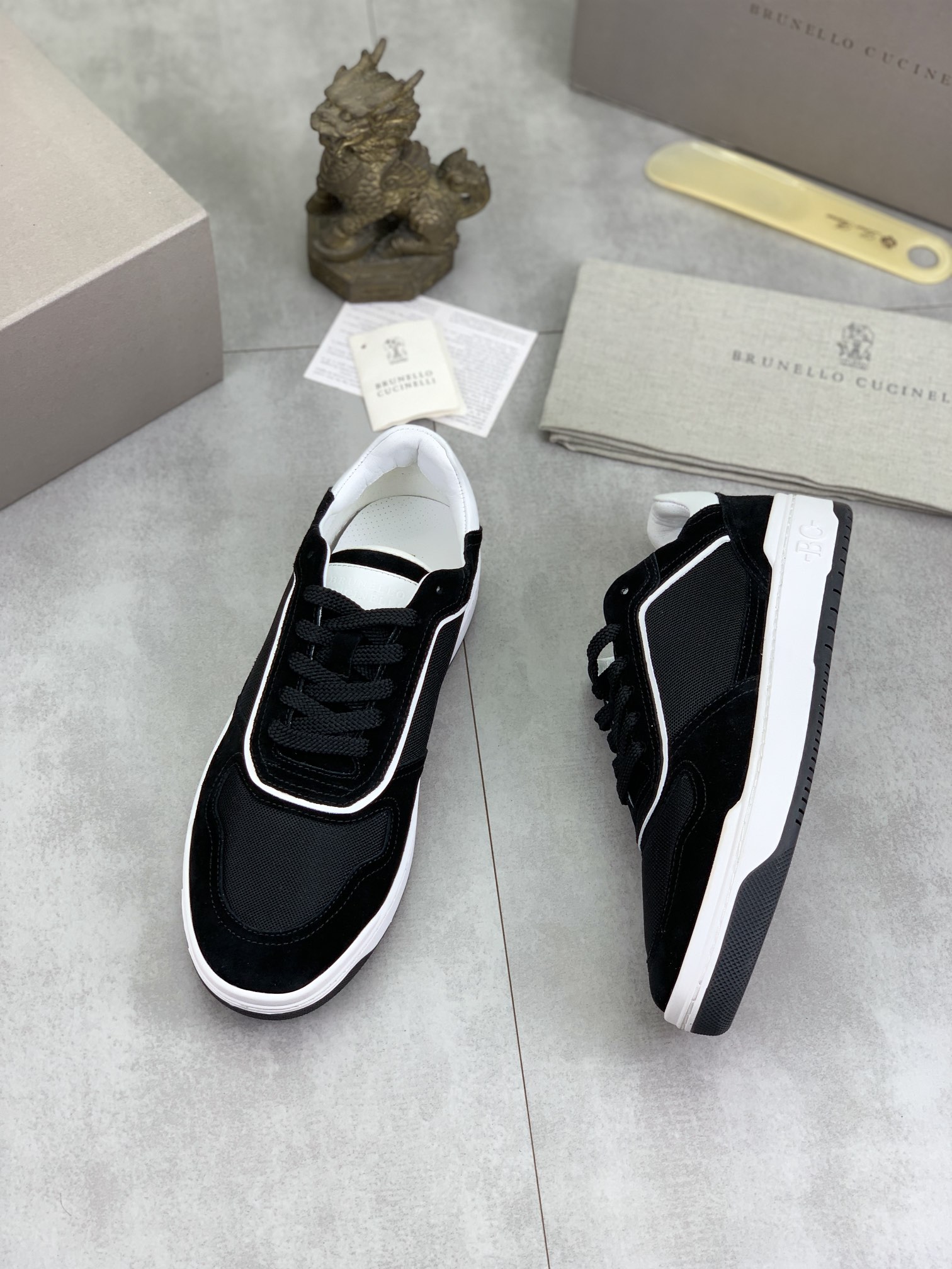 Precio de fábrica P280 Precio real Versión alta BC Nuevas zapatillas de caña baja Brunello Cucinell*