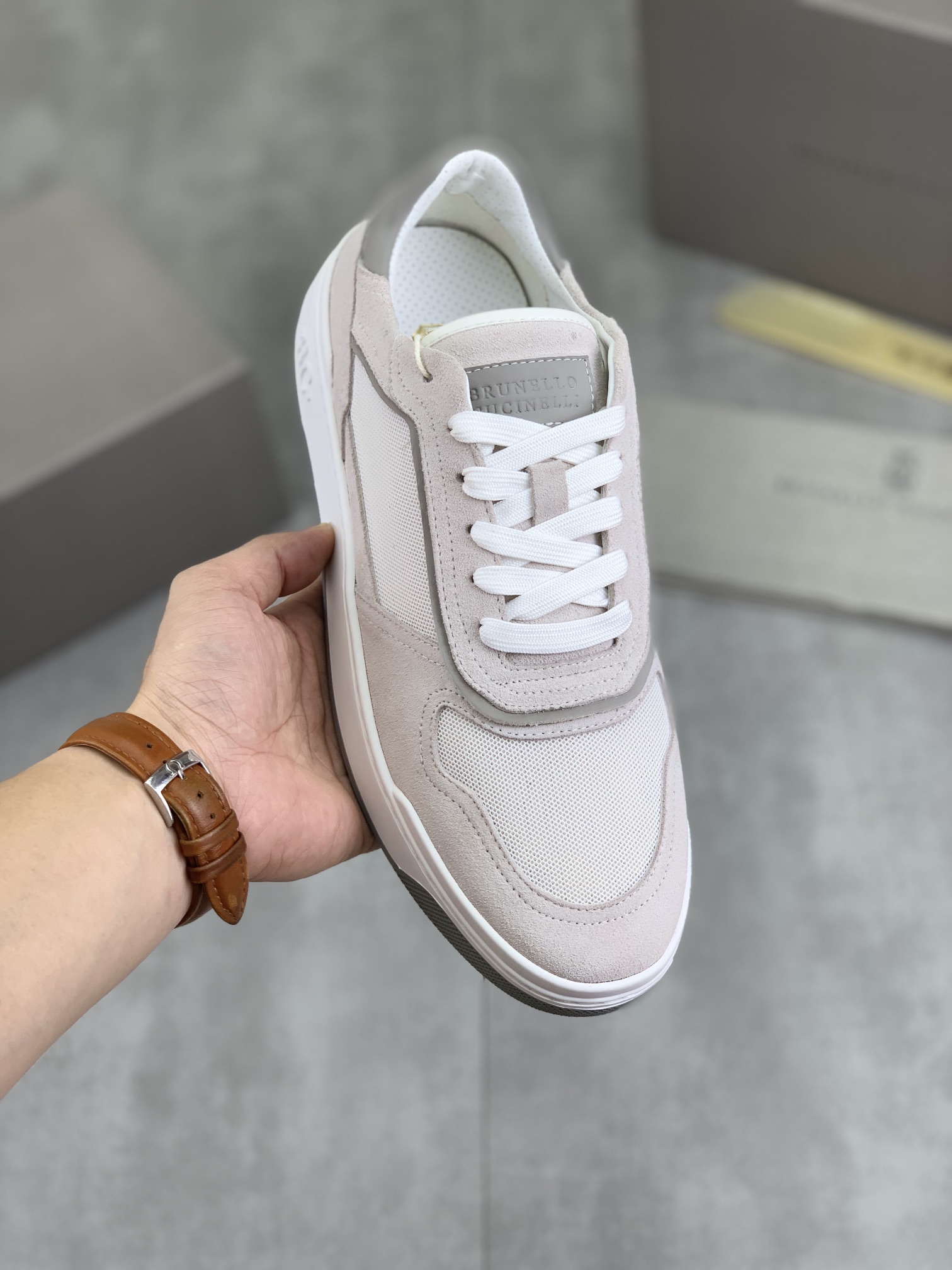 Precio de fábrica P280 Precio real Versión alta BC Nuevas zapatillas de caña baja Brunello Cucinell*