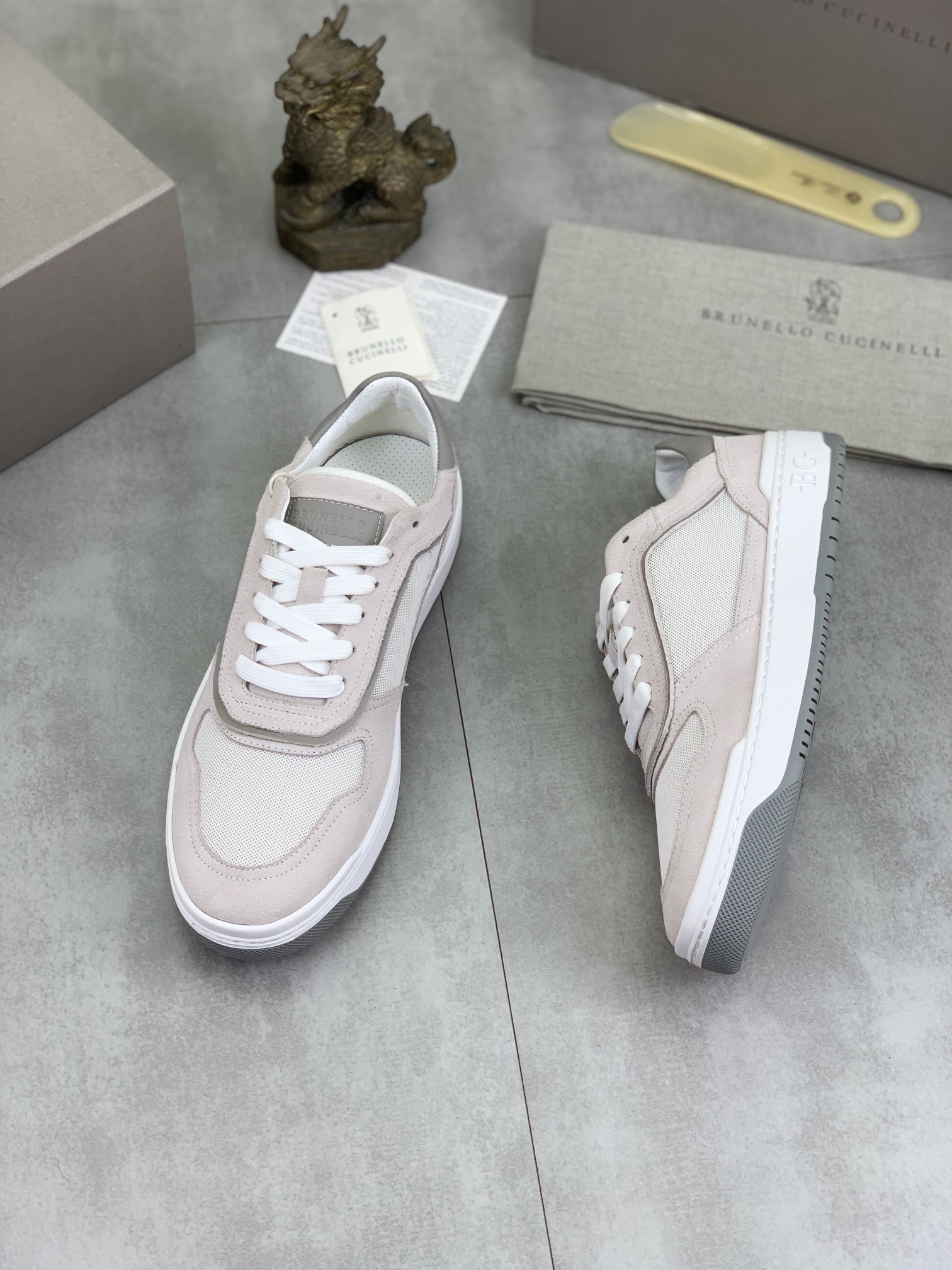 Precio de fábrica P280 Precio real Versión alta BC Nuevas zapatillas de caña baja Brunello Cucinell*