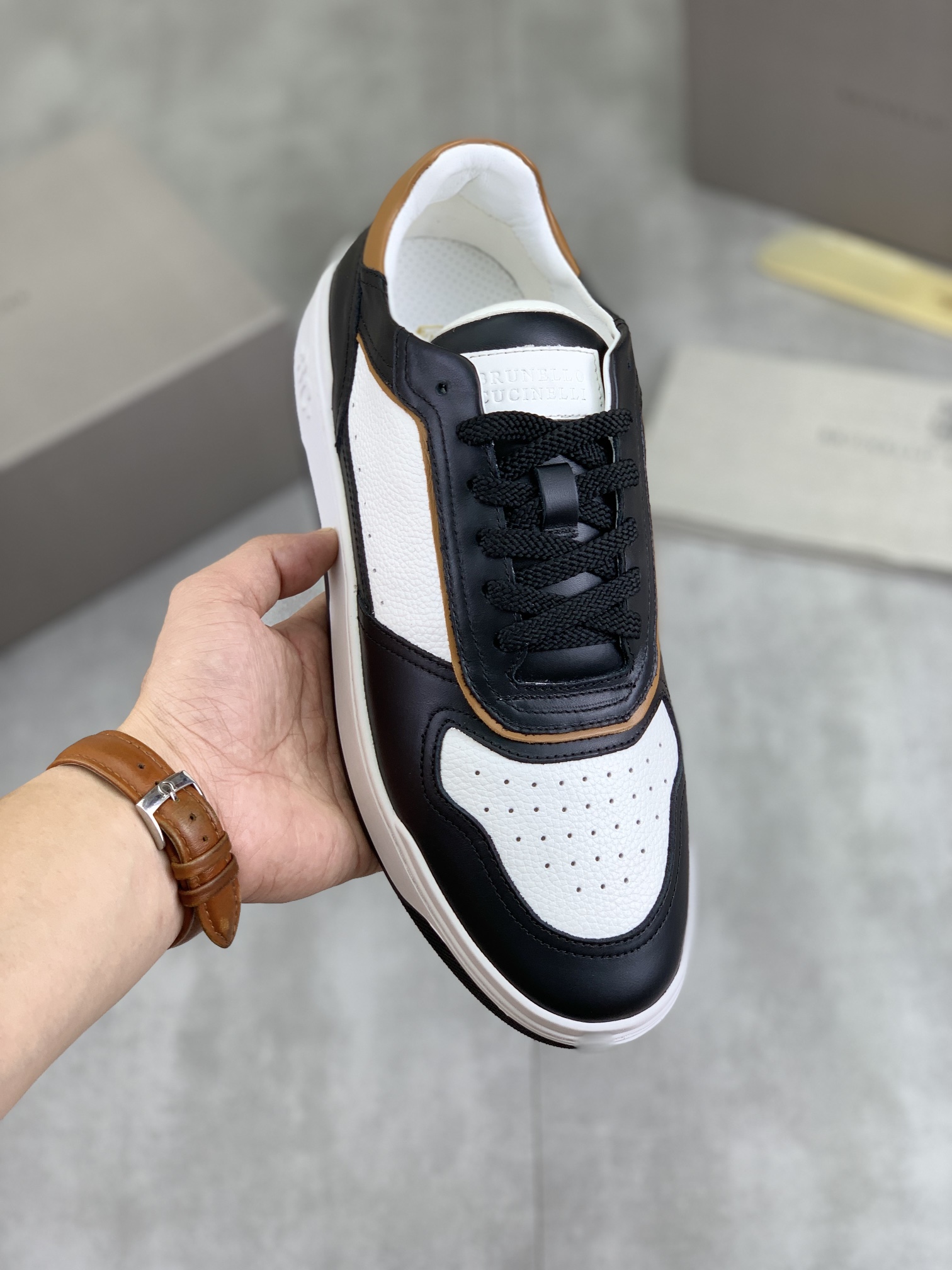 Precio de fábrica P280 Precio real Versión alta BC Nuevas zapatillas de caña baja Brunello Cucinell*