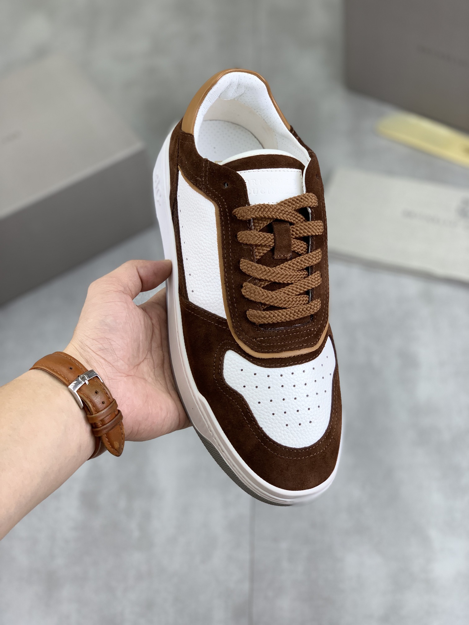 Precio de fábrica P280 Precio real Versión alta BC Nuevas zapatillas de caña baja Brunello Cucinell*